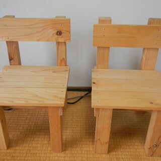 子供用の椅子×２（植木置きとしても使用できます）