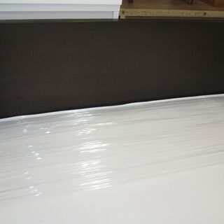 R068 ダブルベッド 引出し付、無印良品20cmマットレス 美品