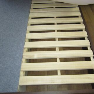 R068 ダブルベッド 引出し付、無印良品20cmマットレス 美品