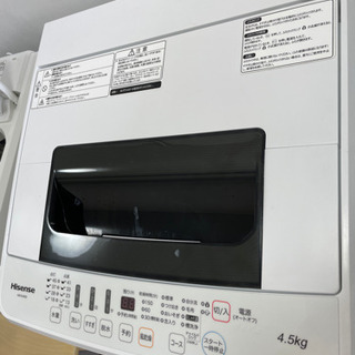 送料・設置込み　hisense 4.5kg 2018年