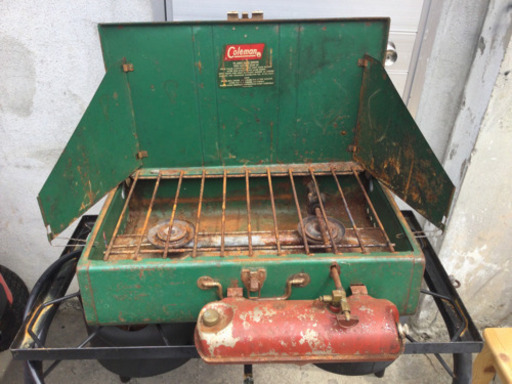 USオールドColeman コールマンストーブ413Gバーベキューコンロプロフ必読