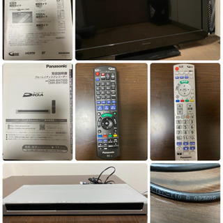 Panasonic液晶テレビ、ブルーレイディスクレコーダーセット