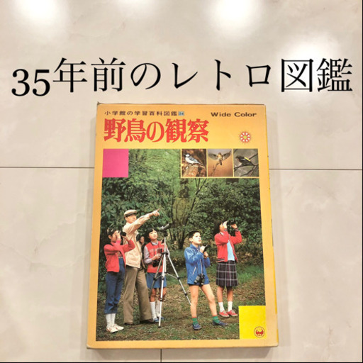 【ネット決済・#13　小学館の学習百貨図鑑　野鳥の観察　レトロ　ビンテージ　コレクション　学研