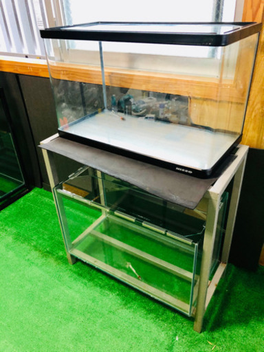60cm規格水槽×２と水槽台セット