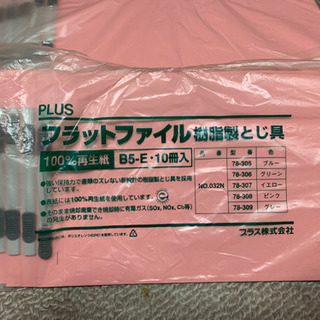 フラットファイル ピンク　B5-E