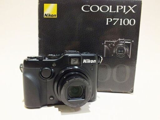 【苫小牧バナナ】ニコン/NIKON コンパクトデジタルカメラ COOLPIX P7100 ブラック 中古 動作確認済み♪
