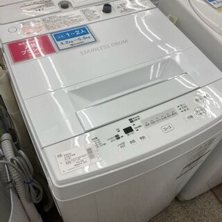洗濯機 TOSHIBA AW-45M5 4.5kg 2018年