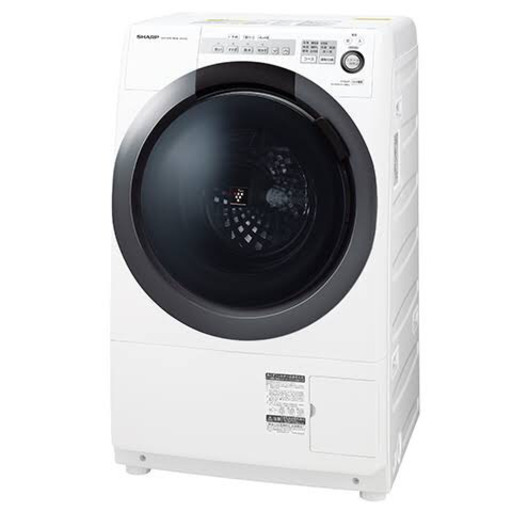 SHARP コンパクトドラム式洗濯乾燥機 ES-S7C-WR