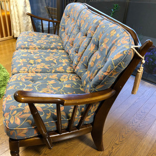 中古 Karimoku カリモク コロニアル 3人掛け ソファ