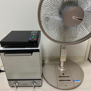 【ネット決済】扇風機　オーブントースター　DVDプレーヤー