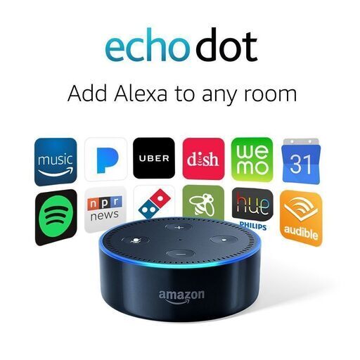 ★Echo Dot (エコードット) 第2世代★スマートスピーカー with Alexa★5/31(月)迄★