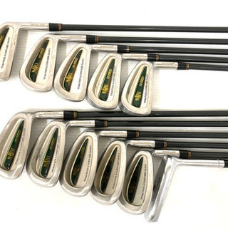 【SOLD OUT！】◆DUNLOP ダンロップ等◆ゴルフクラブ 14本＋美品SPALDING キャディバッグ＋付属品多数付き