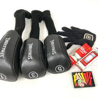 【SOLD OUT！】◆DUNLOP ダンロップ等◆ゴルフクラブ 14本＋美品SPALDING キャディバッグ＋付属品多数付き