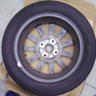 最終値下げ！引き取り限定で　ホンダN-WGNカスタム☆純正ホイールタイヤ『ナット付き』中古品14インチ155/65☆ 最終値下げ！引き取り限定で ホンダN-WGNカスタム☆純正ホイールタイヤ