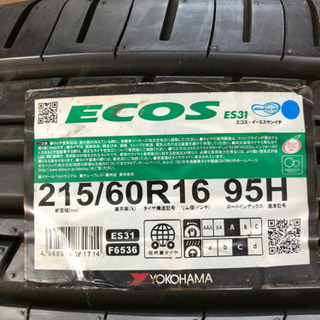 数量限定 新品 未使用 YOKOHAMA ECOS 215/60 R16 14年製 4本セット