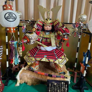 無料配送可】三段五月人形