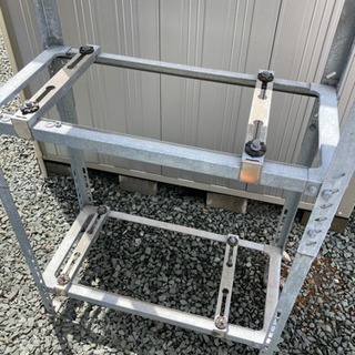 エアコン 室外機台 亜鉛メッキ パッケージエアコン バクマ工業 B-PB8 パッケージエアコン室外ユニット架台 壁面用