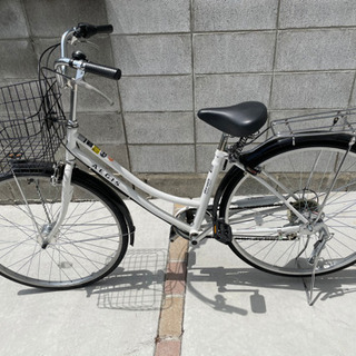 【ネット決済】マルイシ　サイクル　6段ギア　26インチ　白　自転...