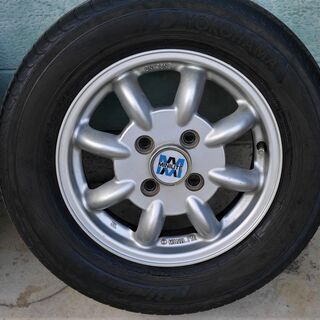 ☆美品 ☆MINILITE 13インチ 4J +45 PCD100 4穴 アルミホイール ミラジーノ