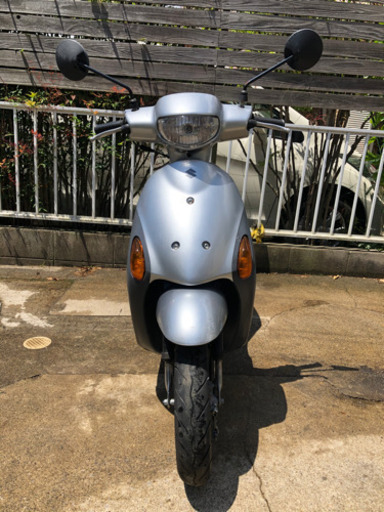 原付　SUZUKI レッツ4シルバー　タイヤ前後新品　バッテリー新品　配達可能！