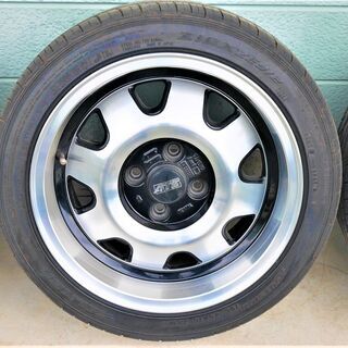 ★生産終了品★希少★超美品 ★深リム！ ATS typeE　アルミホイール　4本＋タイヤ 7J×15 PCD100 4H オフセット＋28