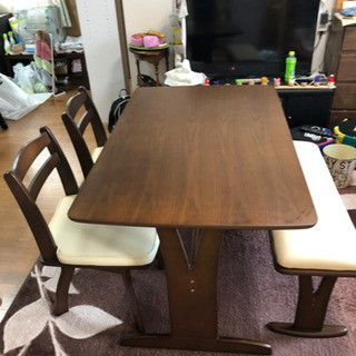 収納付ハイテーブル×ハイチェアSET