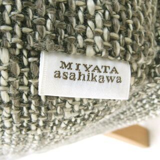 札幌市発 程度良好 無垢材家具 SabiSabi/サビサビ 2人掛けソファ 1掛けソファ オットマン 3点セット ファブリック 旭川家具