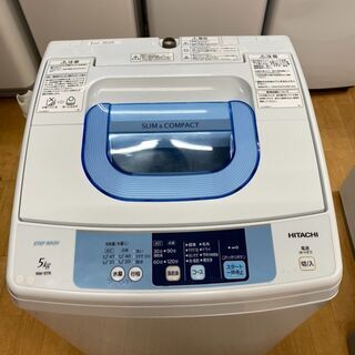 M9403 日立 2015年製 5㎏ 全自動洗濯機 NW-5TR 分解清掃済み 送料A