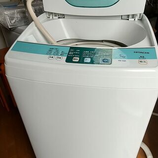 洗濯機 無料 中古 HITACHI 5kg 2014年製 NW-5SR