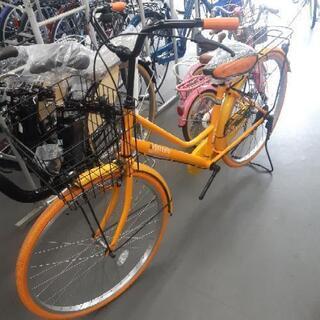 【新品自転車】オールオレンジ　26インチ　ママチャリ　メーカー廃盤