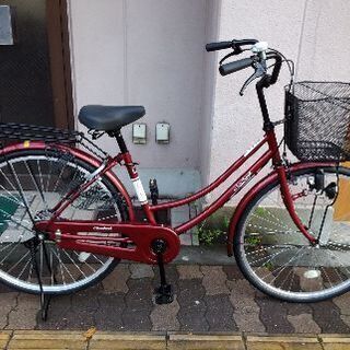 SANTOS[サントス]26吋 ファミリーサイクル シングル/マルーン 【公式通販】