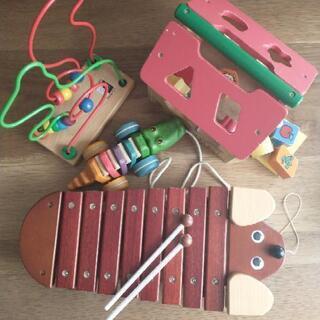 0〜2歳児☆木製玩具4セット☆知育&音楽玩具