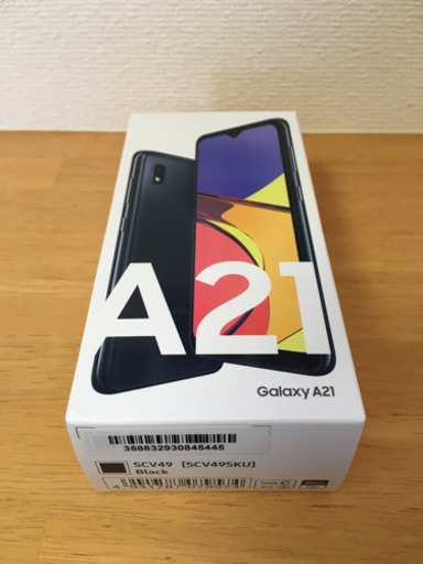 新品未使用 スマホ galaxyA21