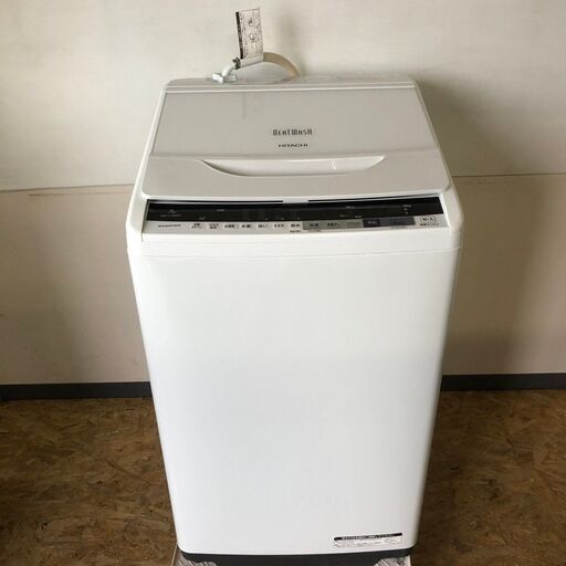 【HITACHI】 日立 全自動 電気 洗濯機 ビートウォッシュ 容量7kg BW-V70BE5 2018年製