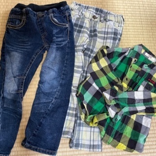 【ネット決済】110cm ズボン、シャツ