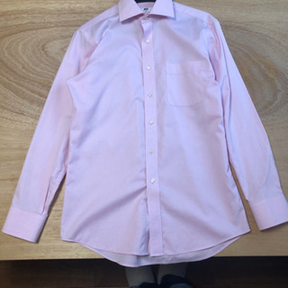 UNIQLO Yシャツ メンズのMサイズ ピンク ユニクロ