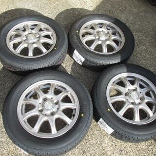 来店取付OK】 新品タイヤ&中古アルミセット 155/65R13 軽自動車 
