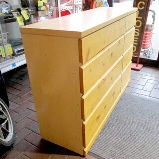4段チェスト 幅120cm スイートデコレーション  木製 ナチュラル タンス 収納チェスト  衣類収納 SWEET DECORATION  札幌市東区 新道東店