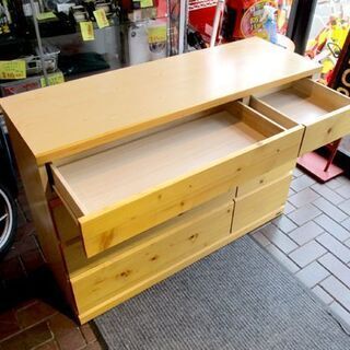 4段チェスト 幅120cm スイートデコレーション  木製 ナチュラル タンス 収納チェスト  衣類収納 SWEET DECORATION  札幌市東区 新道東店