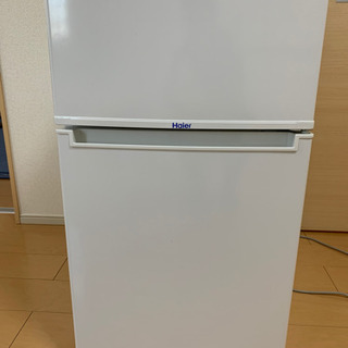 【ネット決済】ハイアール86L　2ドア冷凍冷蔵庫JR-N85A(W)
