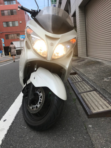 スカイウェイブ 250cc   CJ44A、自賠責R3年9/8まで付いてます。グリップヒーター装置！