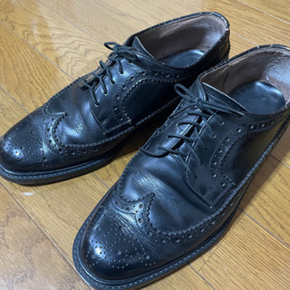紳士靴（ウイングチップ）26cm2E、黒