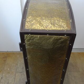 値下げしました☆k243☆アンティーク☆アジアン家具☆バリ製☆ワインセラー☆アイアン家具☆デンファー☆良品☆幅700㎜☆近隣配達、設置可能