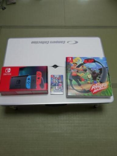 任天堂スイッチ新品同様超人気の3点セット　スイッチ本体、大乱闘スマッシュブラザーズ、リングフィットアドベンチャーの人気ソフトセット