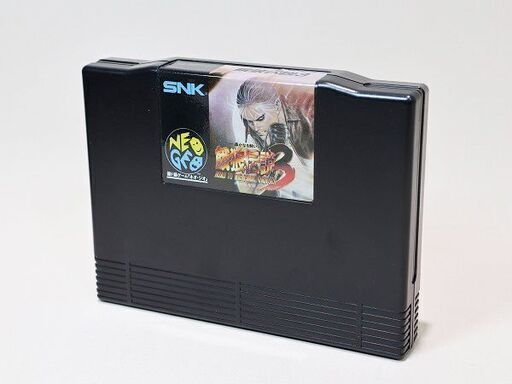 【苫小牧バナナ】希少☆動作品 NEOGEO ROM 餓狼伝説3 SNK ネオジオロム ケース/説明書付き ゲームカセット♪