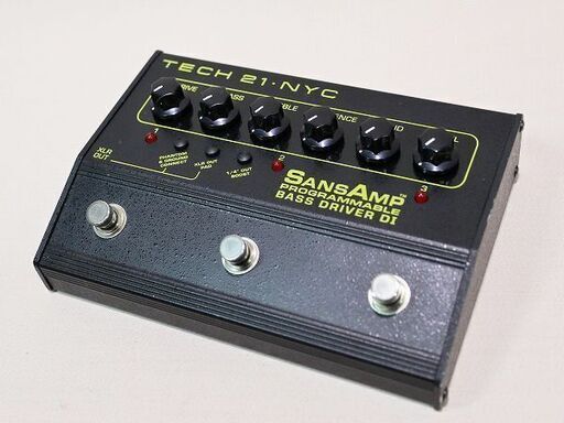 【苫小牧バナナ】動作品 TECH21 SANSAMP PROGRAMMABLE BASS DRIVER DI サンズアンプ ベースドライバー 本体♪