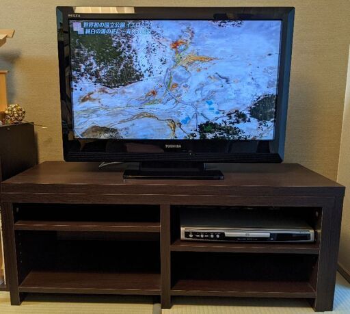【受渡予定済】液晶テレビREGZA DVDプレーヤー テレビ台セット