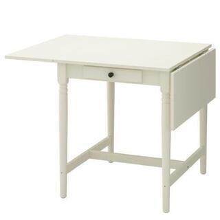 【ネット決済】折りたたみテーブル　IKEA　白