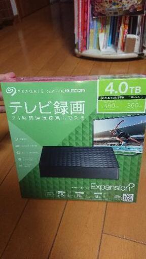 新品未開封 テレビ外付けハードディスク 4TB