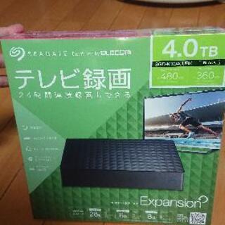 新品未開封 テレビ外付けハードディスク 4TB